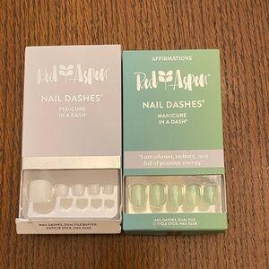 Red Aspen Nail Dashes Set